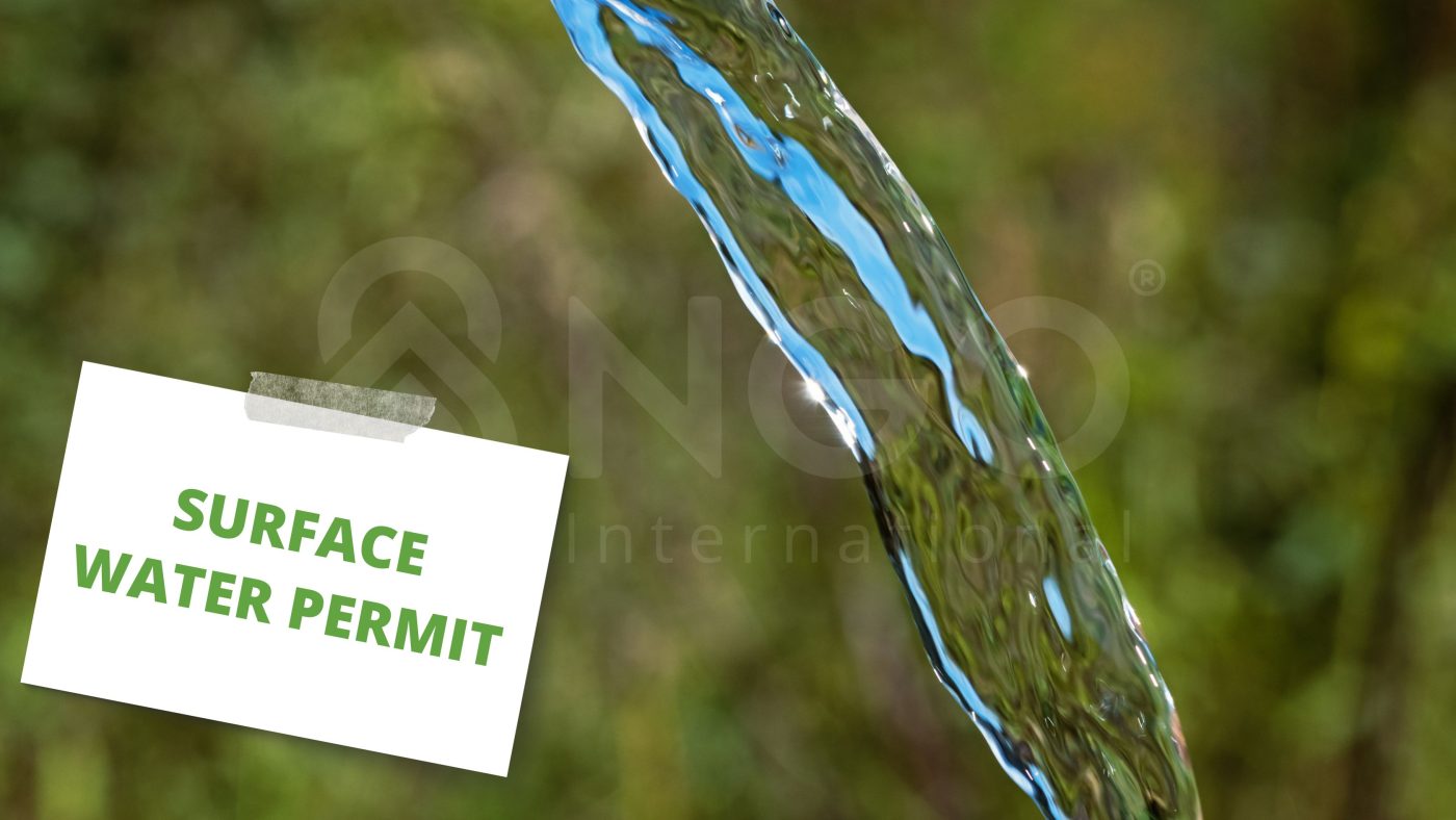 Surface water exploitation permit service SURFACE WATER PERMIT