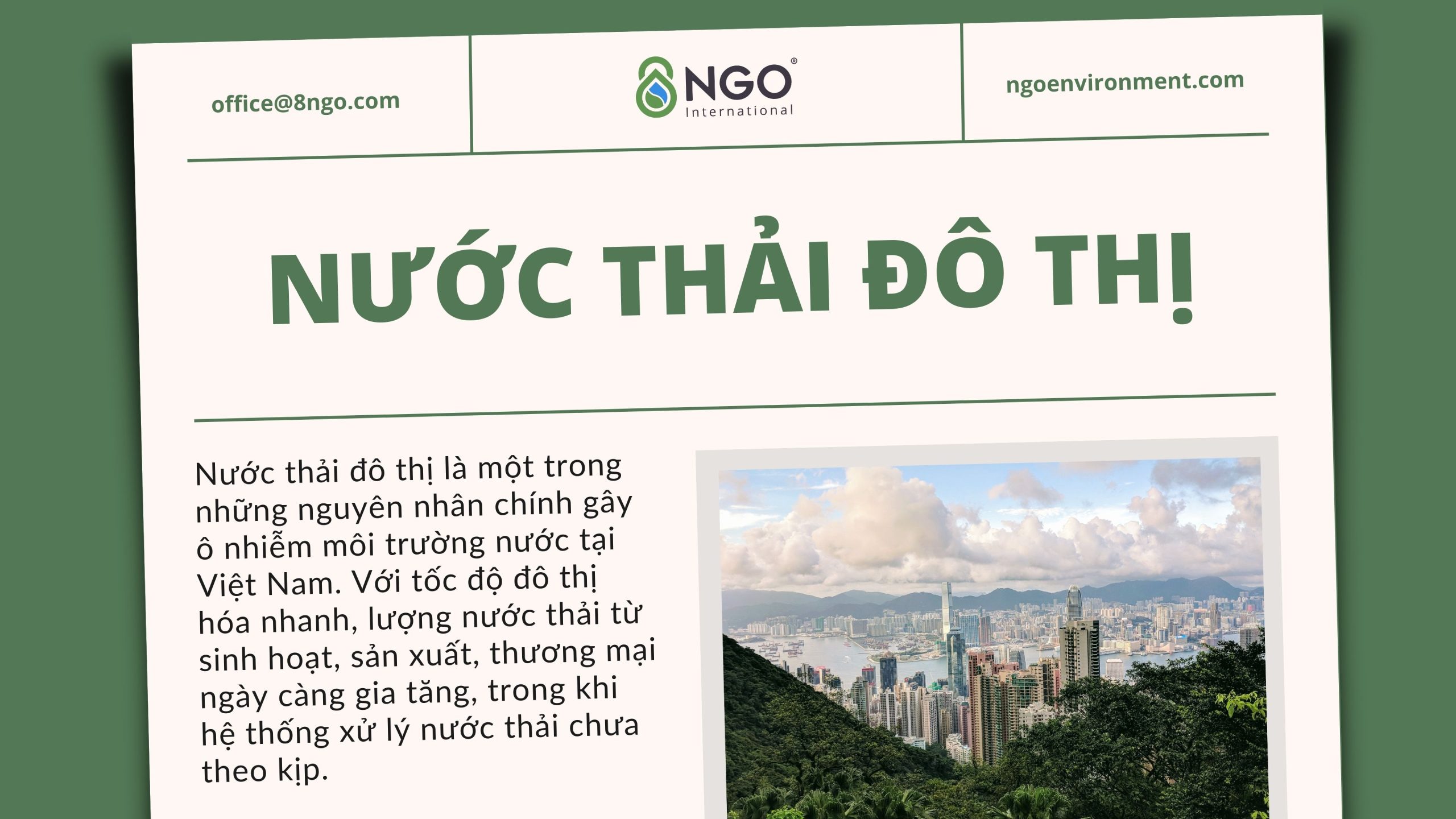 nước thải đô thị