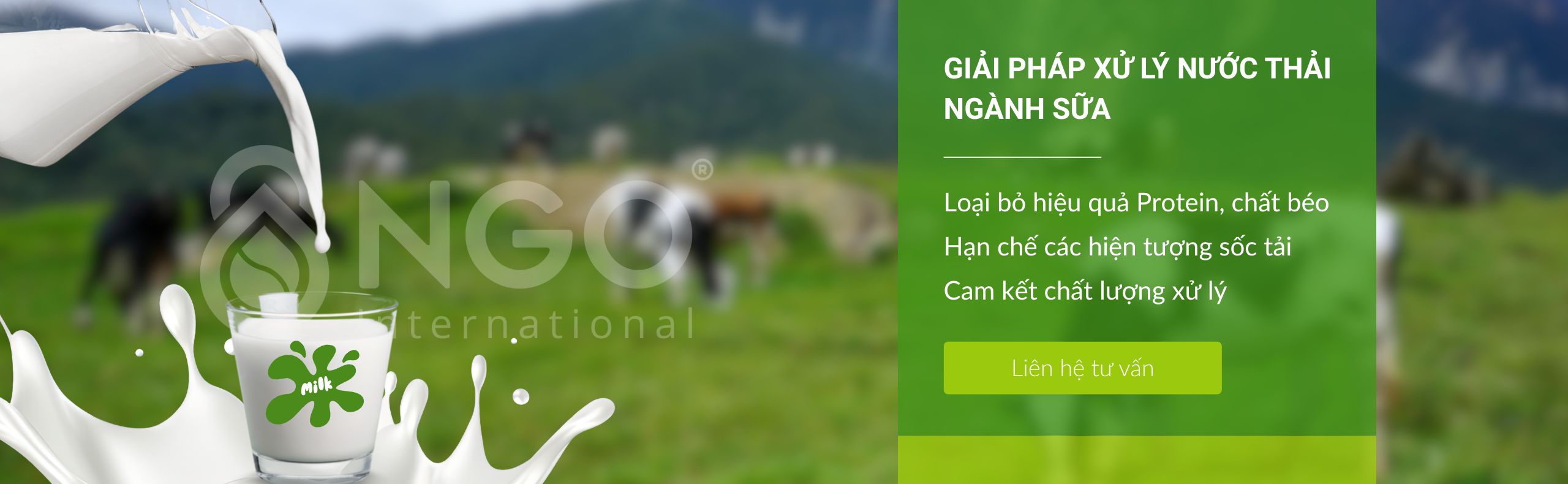 GIẢI PHÁP XỬ LÝ NƯỚC THẢI NGÀNH SỮA GIẢI PHÁP XỬ LÝ NƯỚC THẢI NGÀNH SỮA